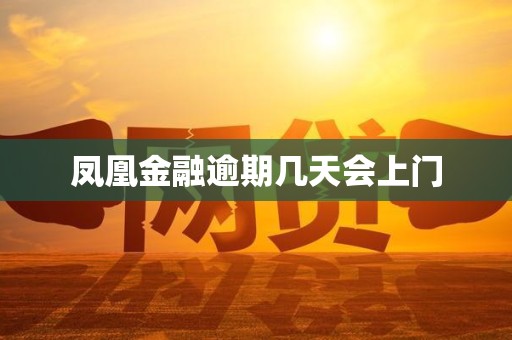 凤凰金融逾期几天会上门
