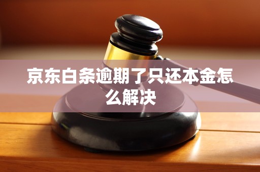 京东白条逾期了只还本金怎么解决 京东白条逾期了只还本金怎么解决