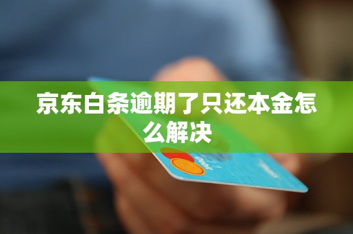 京东白条逾期了只还本金怎么解决 京东白条逾期了只还本金怎么解决