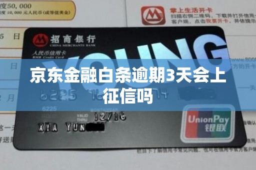 京东金融白条逾期3天会上征信吗