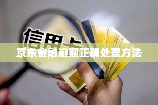 京东金融逾期正确处理方法