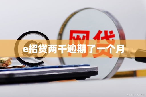 e招贷两千逾期了一个月 e招贷两千逾期了一个月