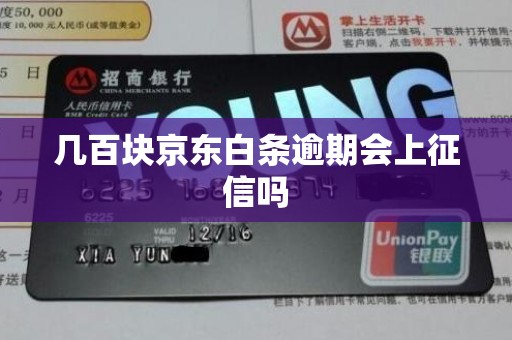 几百块京东白条逾期会上征信吗