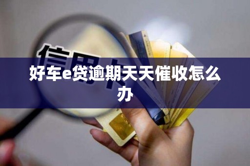 好车e贷逾期天天催收怎么办