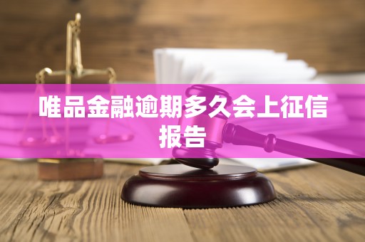 唯品金融逾期多久会上征信报告