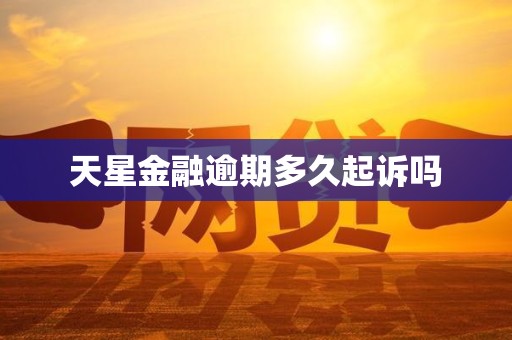 天星金融逾期多久起诉吗