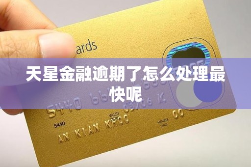 天星金融逾期了怎么处理最快呢