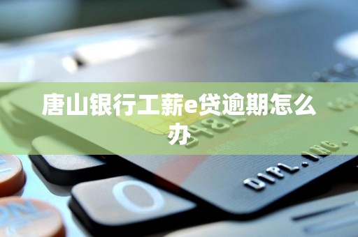唐山银行工薪e贷逾期怎么办
