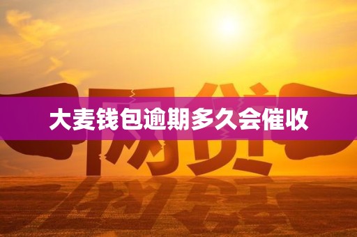 大麦钱包逾期多久会催收