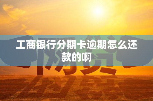 工商银行分期卡逾期怎么还款的啊 工商银行分期卡逾期怎么还款的啊