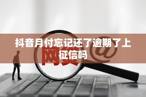 抖音月付忘记还了逾期了上征信吗