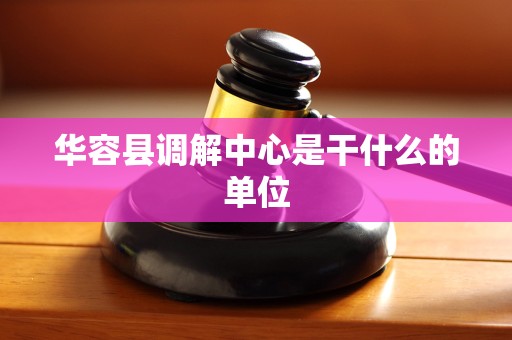 华容县调解中心是干什么的单位