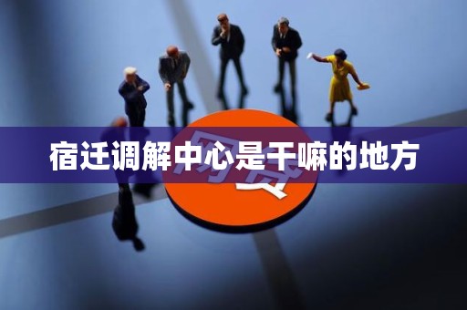 宿迁调解中心是干嘛的地方