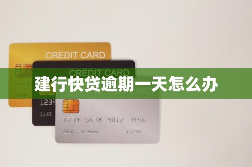 建行快贷逾期一天怎么办 建行快贷逾期一天怎么办