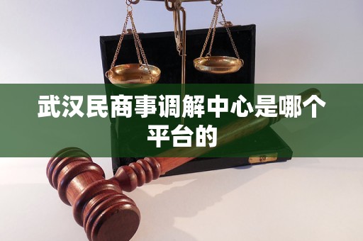 武汉民商事调解中心是哪个平台的 武汉民商事调解中心是哪个平台的