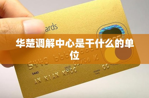 华楚调解中心是干什么的单位