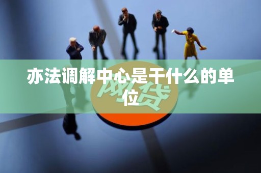 亦法调解中心是干什么的单位 亦法调解中心是干什么的单位