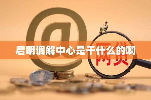 启明调解中心是干什么的啊 启明调解中心是干什么的啊
