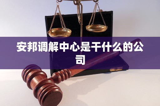 安邦调解中心是干什么的公司