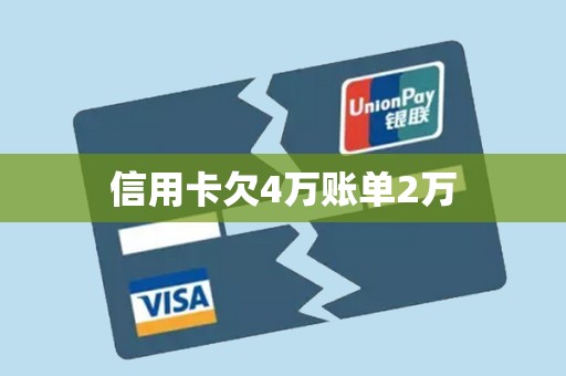 信用卡欠4万账单2万 信用卡欠4万账单2万