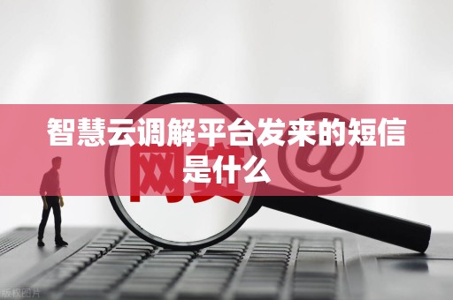 智慧云调解平台发来的短信是什么