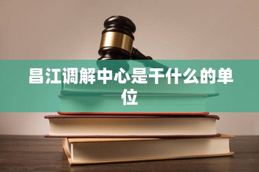 昌江调解中心是干什么的单位