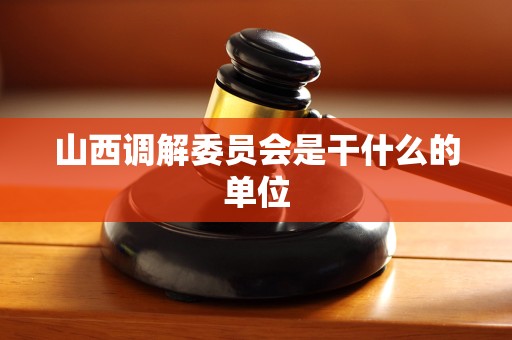 山西调解委员会是干什么的单位