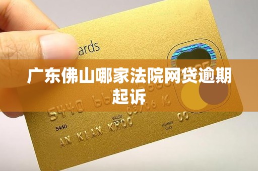 广东佛山哪家法院网贷逾期起诉 广东佛山哪家法院网贷逾期起诉