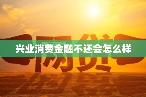 兴业消费金融不还会怎么样