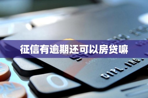 征信有逾期还可以房贷嘛