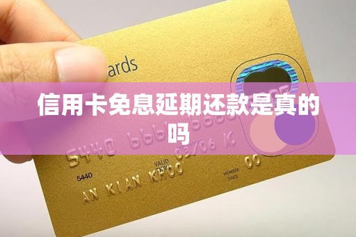 信用卡免息延期还款是真的吗