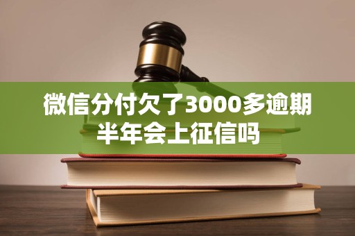 微信分付欠了3000多逾期半年会上征信吗 微信分付欠了3000多逾期半年会上征信吗
