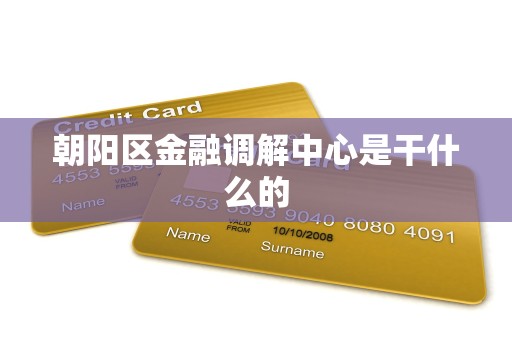 朝阳区金融调解中心是干什么的 朝阳区金融调解中心是干什么的