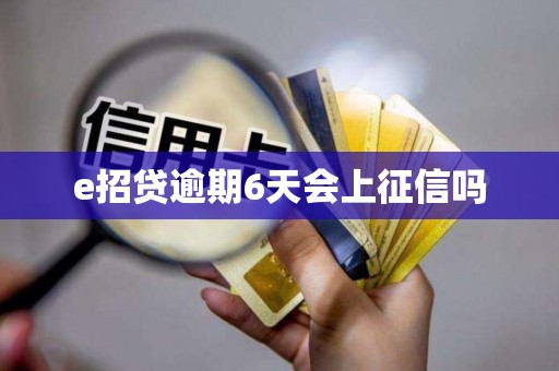 e招贷逾期6天会上征信吗