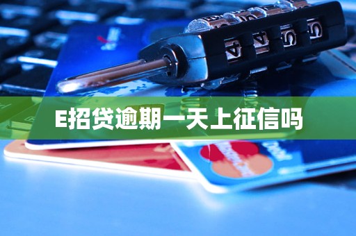 E招贷逾期一天上征信吗