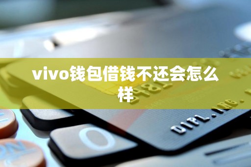 vivo钱包借钱不还会怎么样