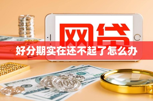 好分期实在还不起了怎么办 好分期实在还不起了怎么办