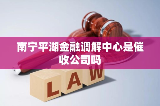 南宁平湖金融调解中心是催收公司吗