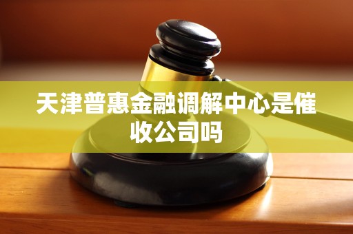 天津普惠金融调解中心是催收公司吗 天津普惠金融调解中心是催收公司吗