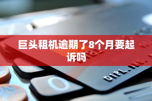 巨头租机逾期了8个月要起诉吗