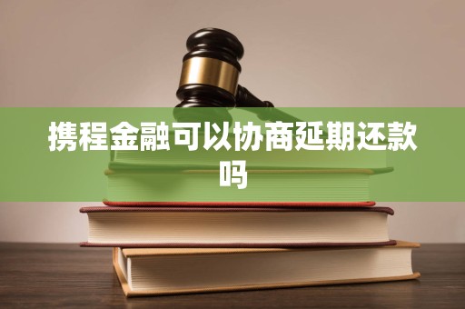 携程金融可以协商延期还款吗