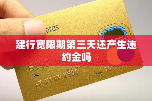 建行宽限期第三天还产生违约金吗