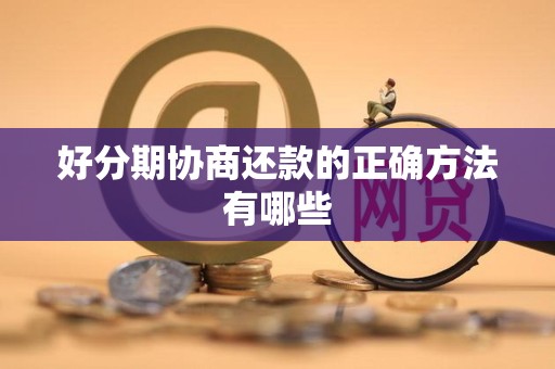 好分期协商还款的正确方法有哪些