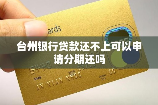 台州银行贷款还不上可以申请分期还吗 台州银行贷款还不上可以申请分期还吗