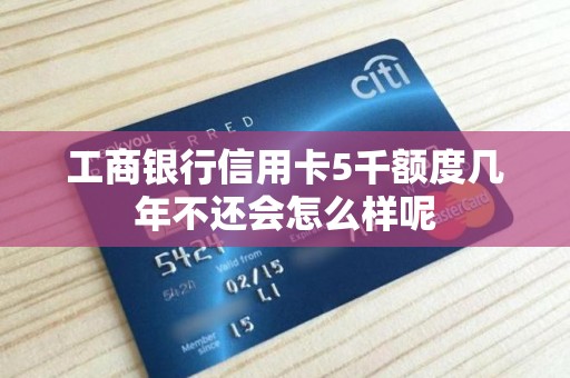 工商银行信用卡5千额度几年不还会怎么样呢