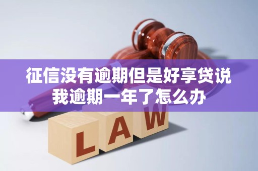 征信没有逾期但是好享贷说我逾期一年了怎么办