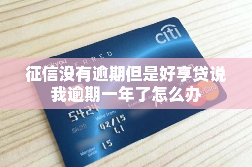 征信没有逾期但是好享贷说我逾期一年了怎么办