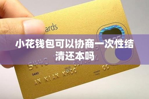 小花钱包可以协商一次性结清还本吗