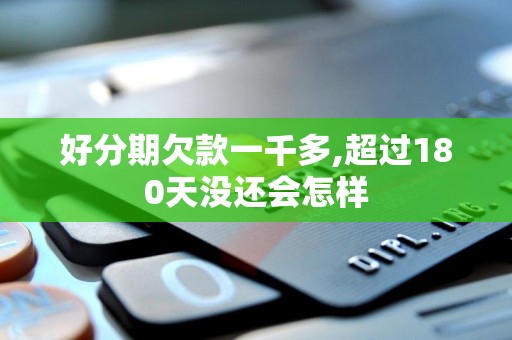 好分期欠款一千多,超过180天没还会怎样