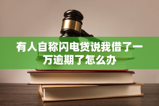 有人自称闪电贷说我借了一万逾期了怎么办